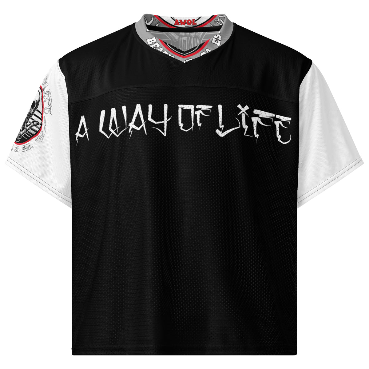 A Way Of Life Boxy football jersey